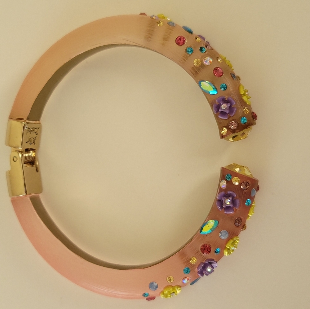Betsey Johnson Clamper Style Crystal Bracelet - Picture 3 of 10